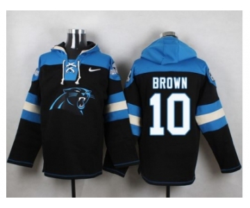 Nike Carolina Panthers #10 Corey Brown Black Player Pullover NFL Hoodie