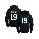 Nike Carolina Panthers #19 Ted Ginn Jr Black Name & Number Pullover NFL Hoodie