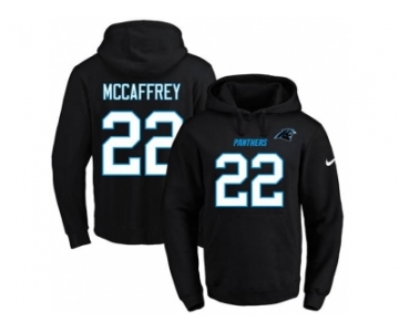 Nike Carolina Panthers #22 Christian McCaffrey Black Name & Number Pullover NFL Hoodie