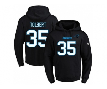 Nike Carolina Panthers #35 Mike Tolbert Black Name & Number Pullover NFL Hoodie