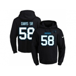 Nike Carolina Panthers #58 Thomas Davis Sr Black Name & Number Pullover NFL Hoodie