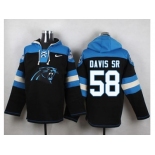 Nike Carolina Panthers #58 Thomas Davis Sr Black Player Pullover NFL Hoodie