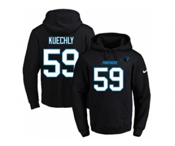 Nike Carolina Panthers #59 Luke Kuechly Black Name & Number Pullover NFL Hoodie