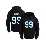 Nike Carolina Panthers #99 Kawann Short Black Name & Number Pullover NFL Hoodie