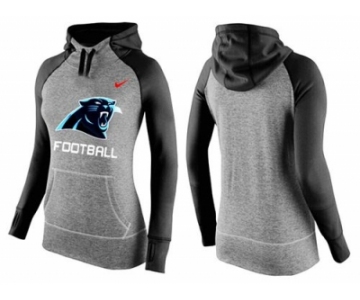 Women Nike Carolina Panthers Performance Hoodie Grey & Black