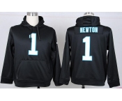 nike nfl jerseys carolina panthers #1 newton black[pullover hooded sweatshirt]