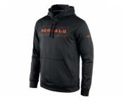 Cincinnati Bengals Nike Black KO Speed Wordmark Performance Hoodie