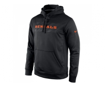 Cincinnati Bengals Nike Black KO Speed Wordmark Performance Hoodie