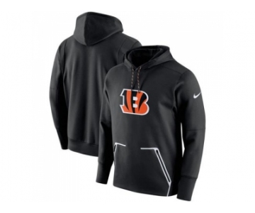 Men Cincinnati Bengals Nike Black Champ Drive Vapor Speed Performance Pullover Hoodie