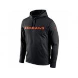 Men Cincinnati Bengals Nike Black Circuit Wordmark Essential Performance Pullover Hoodie