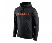 Men Cincinnati Bengals Nike Black Circuit Wordmark Essential Performance Pullover Hoodie