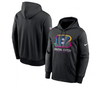 Men's Cincinnati Bengals Black 2024 Crucial Catch Club Pullover Hoodie