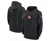 Men's Cincinnati Bengals Black Performance Pullover Hoodie