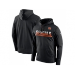 Men's Cincinnati Bengals Nike Black Sideline Circuit Pullover Performance Hoodie