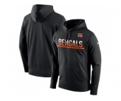 Men's Cincinnati Bengals Nike Black Sideline Circuit Pullover Performance Hoodie