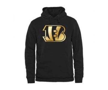 Men''s Cincinnati Bengals Pro Line Black Gold Collection Pullover Hoodie