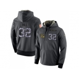 NFL Men's Nike Cincinnati Bengals #32 Jeremy Hill Stitched Black Anthracite Salute to Service Player Performance Hoodie