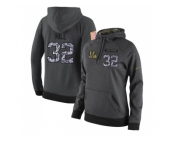 NFL Women's Nike Cincinnati Bengals #32 Jeremy Hill Stitched Black Anthracite Salute to Service Player Performance Hoodie