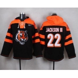 Nike Bengals #22 William Jackson III Black Player Pullover NFL Hoodie