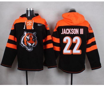 Nike Bengals #22 William Jackson III Black Player Pullover NFL Hoodie