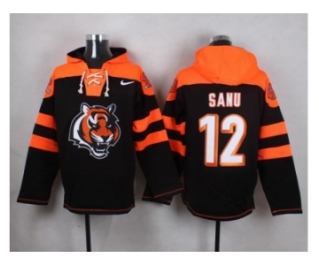 Nike Cincinnati Bengals #12 Mohamed Sanu Black Player Pullover NFL Hoodie