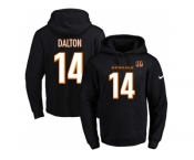 Nike Cincinnati Bengals #14 Andy Dalton Black Name & Number Pullover NFL Hoodie