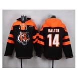 Nike Cincinnati Bengals #14 Andy Dalton Black Player Pullover NFL Hoodie