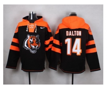 Nike Cincinnati Bengals #14 Andy Dalton Black Player Pullover NFL Hoodie