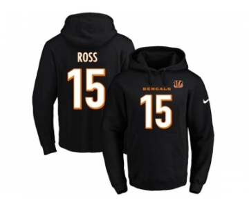 Nike Cincinnati Bengals #15 John Ross Black Name & Number Pullover NFL Hoodie