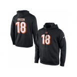 Nike Cincinnati Bengals #18 A.J. Green Black Player Pullover Performance NFL Hoodie