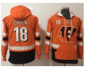 Nike Cincinnati Bengals #18 A.J. Green Orange Black Name & Number Pullover NFL Hoodie