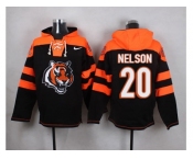 Nike Cincinnati Bengals #20 Reggie Nelson Black Player Pullover NFL Hoodie