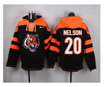 Nike Cincinnati Bengals #20 Reggie Nelson Black Player Pullover NFL Hoodie