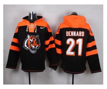 Nike Cincinnati Bengals #21 Darqueze Dennard Black Player Pullover NFL Hoodie