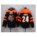 Nike Cincinnati Bengals #24 Adam Jones Black Player Pullover NFL Hoodie