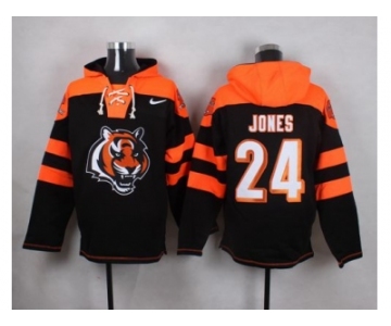 Nike Cincinnati Bengals #24 Adam Jones Black Player Pullover NFL Hoodie