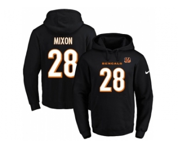 Nike Cincinnati Bengals #28 Joe Mixon Black Name & Number Pullover NFL Hoodie