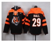 Nike Cincinnati Bengals #29 Leon Hall Black Player Pullover NFL Hoodie