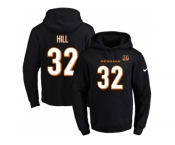 Nike Cincinnati Bengals #32 Jeremy Hill Black Name & Number Pullover NFL Hoodie