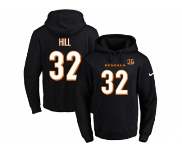 Nike Cincinnati Bengals #32 Jeremy Hill Black Name & Number Pullover NFL Hoodie