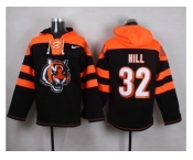 Nike Cincinnati Bengals #32 Jeremy Hill Black Player Pullover NFL Hoodie