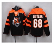 Nike Cincinnati Bengals #68 Kevin Zeitler Black Player Pullover NFL Hoodie