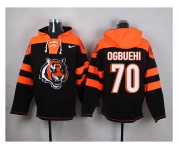 Nike Cincinnati Bengals #70 Cedric Ogbuehi Black Player Pullover NFL Hoodie