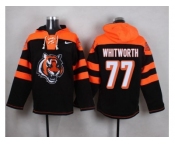 Nike Cincinnati Bengals #77 Andrew Whitworth Black Player Pullover NFL Hoodie