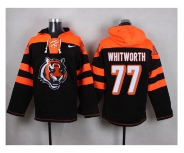 Nike Cincinnati Bengals #77 Andrew Whitworth Black Player Pullover NFL Hoodie