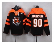 Nike Cincinnati Bengals #90 Michael Johnson Black Player Pullover NFL Hoodie