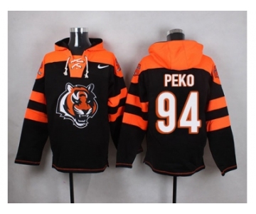 Nike Cincinnati Bengals #94 Domata Peko Black Player Pullover NFL Hoodie