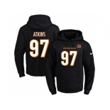 Nike Cincinnati Bengals #97 Geno Atkins Black Name & Number Pullover NFL Hoodie