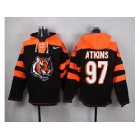 Nike Cincinnati Bengals #97 Geno Atkins Black Player Pullover NFL Hoodie