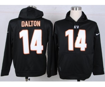 nike nfl jerseys cincinnati bengals #14 dalton black[pullover hooded sweatshirt]